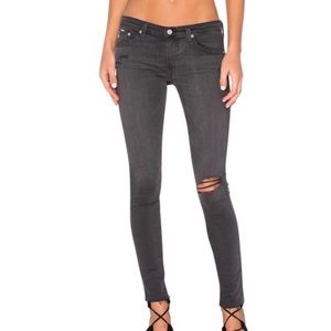 AG Legging Ankle Super Skinny Distressed Size 24R
